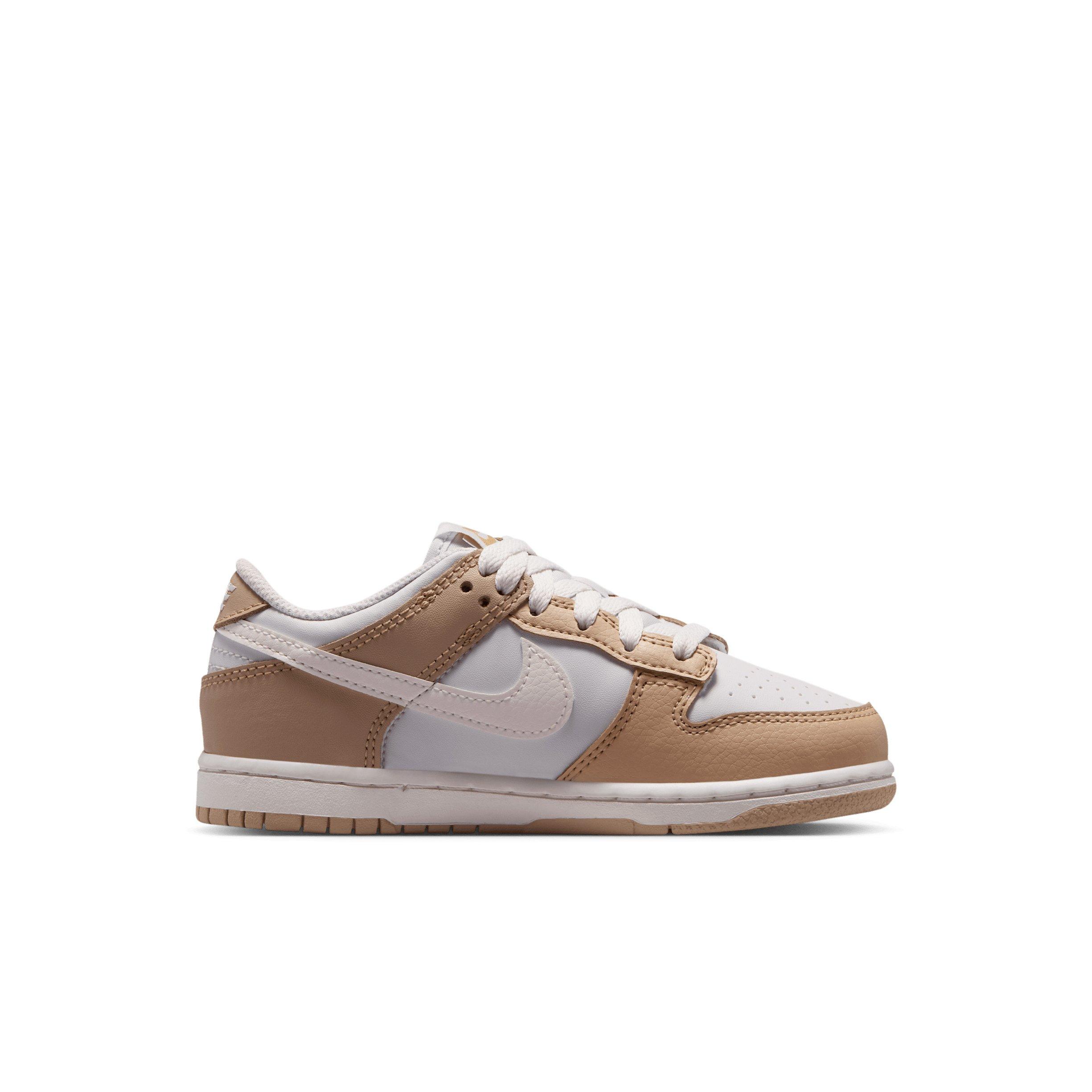 Nike Dunk Low "Linen/Platinum Tint/Sail" Preschool Girls' Shoe - LINEN/PLATINUM/SAIL